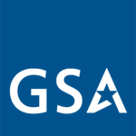 General-Services-Administration-Logo The official logo of the General Services Administration (GSA): a blue square with the "GSA" text on the bottom half. The negative space in the 'A' in 'GSA' is replaced with a star.